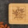 Menzhitsa wooden "Flowers", 17x9.5x1.5 cm