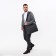 Laptop bag, gray color