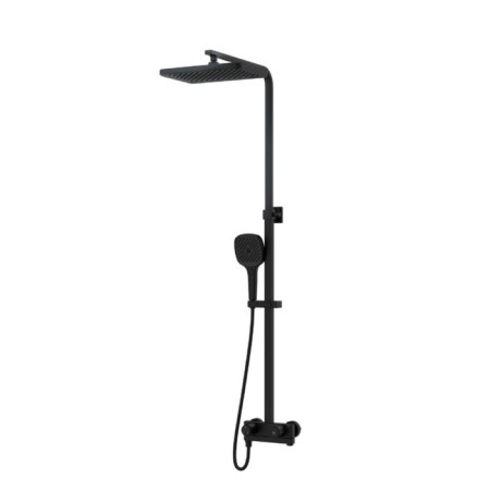 Shower system IDDIS Slide Sliblbti06, Push Control, Tropical Shower, Black
