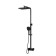 Shower system IDDIS Slide Sliblbti06, Push Control, Tropical Shower, Black