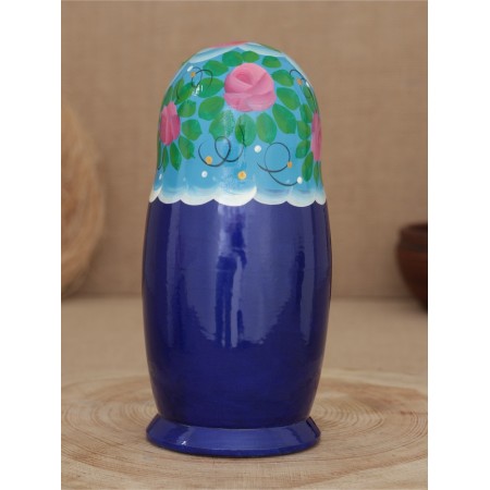 Nesting doll "lilac bouquet" 5 puppet-3