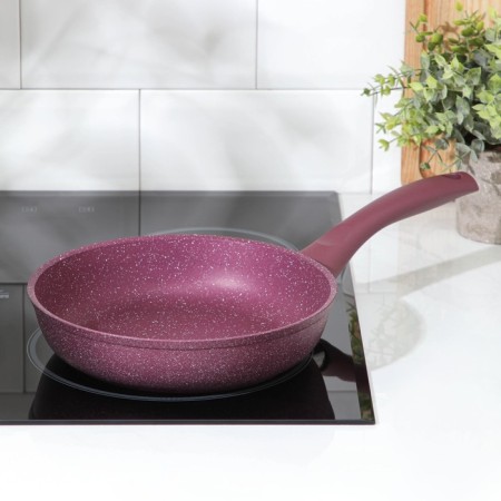 Trendy Style pan, d = 22 cm, plastic handle, anti -stick coating, purple color-5