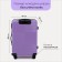 Middle suitcase 24 "Code lock, purple color