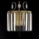 Lamp Citilux "Inga" CL335323, 25x30.5 cm, 2x60W, E14, brown color