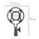 Holder for the microphone Music Life FZ06, Spider, D-4.5/5 cm, 10.5 x 15 cm