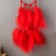 Dreams "Web with pearls" d = 11 cm red 40 cm