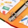 School folder on the rings "Portfolio of an elementary school student", without separators, 24.5 x 32 cm.