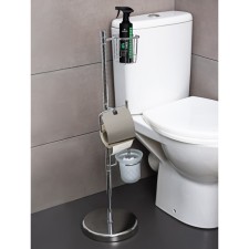 Standing with three toilet accessories, 80 cm, chromium color