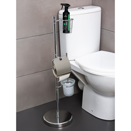Standing with three toilet accessories, 80 cm, chromium color