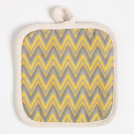 Kitchen set (2 items) of the “zigzags” shares, a grade 17x17 cm, mittens 26x16 cm, 100% p/e-3