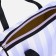Sports bag with lightning, 2 external pockets, a long belt, lilac/white color