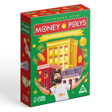 Economic game "Money Polys. Business quarter ", 70 cards, 10+-5