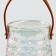 ORION Flowers Vase of Transparent Glass 15 × 13 × 8.5 cm