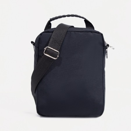 Male bag on lightning, rise, long belt, black color-2