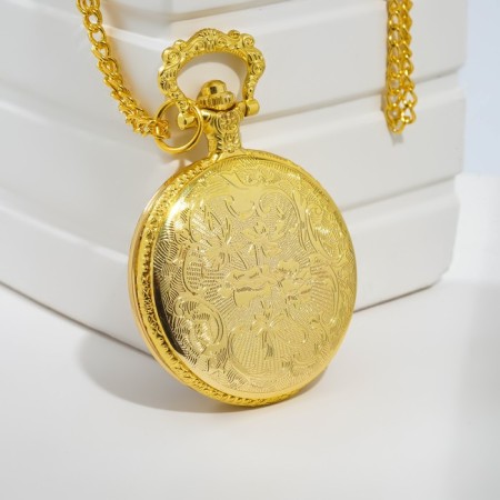 Pocket clock "Classics", quartz, d dial-4.5 cm, gold-2