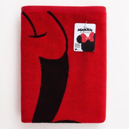 Trick Minnie "Minnie Mouse", red, 70x130 cm, 100% cotton, 420g/m2-4