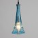 Suspendor "Eiffel" E14 40W Blue 8x8x27-127cm