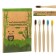 Middle bamboo toothbrush, 5 pieces, mix of flowers