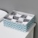 Organizer for storing linen “Laguna”, 12 cells, 27 × 20 × 10 cm, turquoise color