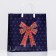 Gift package "Bow on blue", soft plastic, 30 x 30 cm, 120 μm