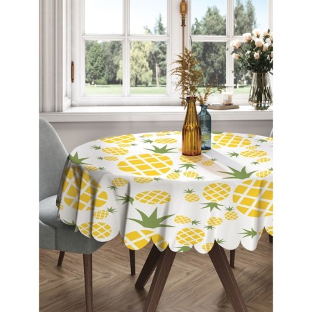 Pineapple, round, Saten, d = 150 cm on the table