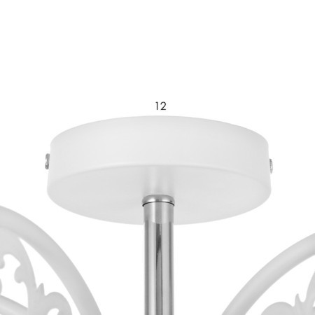 Laura Lura 5x60W E27 White, chrome 59x27x20cm-6