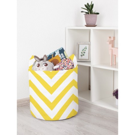 Basket for toys "Flight zigzag, size 35x35 cm