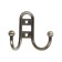 Hook furniture tundra TKD016, two -rod, bronze