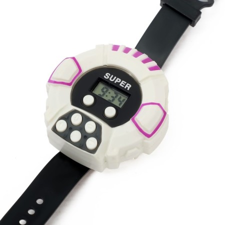 Robot Dog "Pappy", with programming, on the control panel, interactive: sound, light, on the battery, pink-4