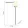 Glare 335 mm wall lamp, 335 mm, 170 mm, E27 40W