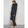 Coat insulated winter female, size 44, dark green color