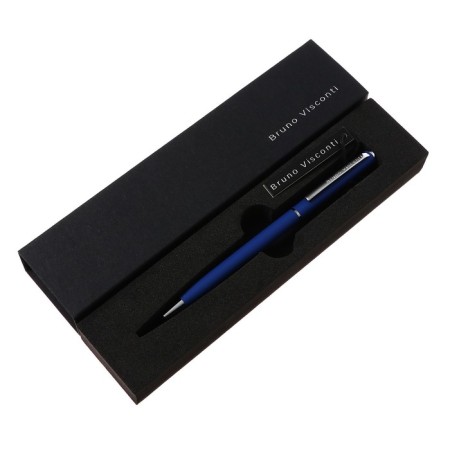 Switching handle, 0.7 mm, BrunovisConti Palermo, Blue rod, metal case Soft Touch Blue, in case