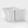 Pot with the Podon "Quadro", 12.2 l, the color is marble