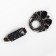 Decorative fastener, 8.5 × 4.4 cm, black/gray color
