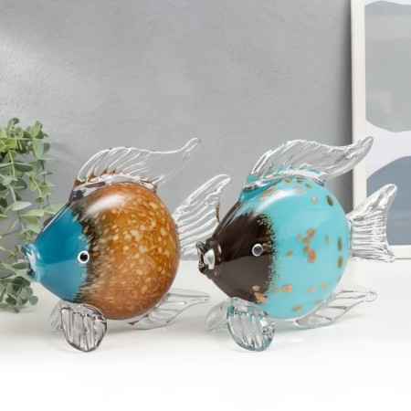 Souvenir Glass "Fish" under Muranian glass mix 16x20 cm-1