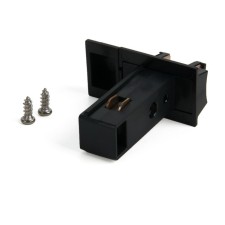 The connector for the round articulated connector Elektrostandard, Slim Magnetic, 53x27x67 mm, black color is black
