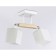 Suspended Ambrella Light, Traditional, TR9511, 2HE27, white color, chrome