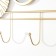 Decorative hooks with a mirror metal "circles" 45x6x30 cm