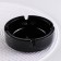 Glass -ceramic ashtray, d = 10.7 cm, stacked, black color