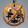 Bayerlux chandelier "Weaving" 4x40W E27 Black 40x40x140 cm