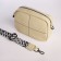 Women's bag with lightning, beige color