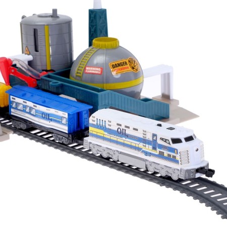 Railway "Neftyanaya Plant", works from batteries-2