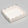 Cookie box, confectionery packaging, white, 16 x 16 x 4 cm