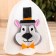 Bath cap with applique "Sir Wolf"