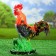 Garden figure "Cockery" Fucking "Bright breast, 32x42cm mix