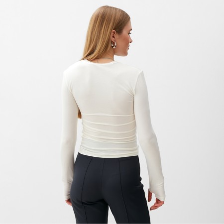 Longsliv Women's Minaku: Casual Collection Milk color, river 50-4