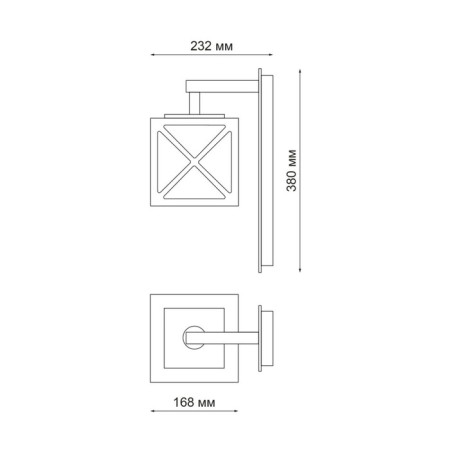 Landscape wall lamp NOVOTECH. Dantela, 10W, LED, 380x168x232 mm, dark gray color-1