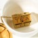 Goldie tea sieve, house, gold color