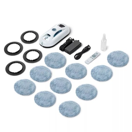 Robot Window Robite KitFort KT-5187, 80 W, 5.5 min/m2, from the battery, blue and white-5