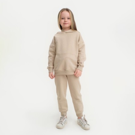 Kid for children (hoodies, trousers) KAFTAN "BASIC Line", size 38 (146-152), coffee color-1